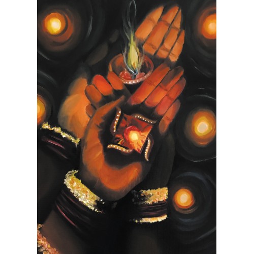 Diya Art Print | Diwali art | Indian Wall Art