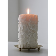 Swirl Design Pillar Candle