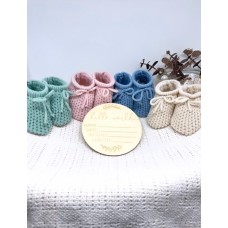 Handmade Knitted Baby Booties