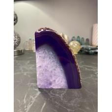 Purple Agate With Rainbow