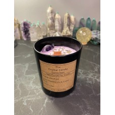 Amethyst Infused Crystal Candle