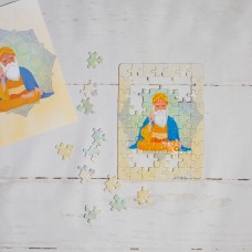 Guru Nanak Dev Ji Puzzle | Sikh Puzzle | Sikh Wall Art | Baba Nanak Mandala Sikh art | Guru Nanak Dev Ji |