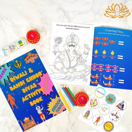 Diwali/Bandi Chhor Divas Activity Book | Mini Diwali Kids Activity Packs |