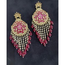 Minakari Earrings very light no weight Indian Jewellery.