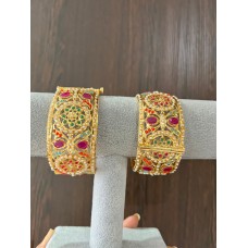 Traditional Indian Bangles/Jadau Bangles with Screw /Pakistani Jewelery