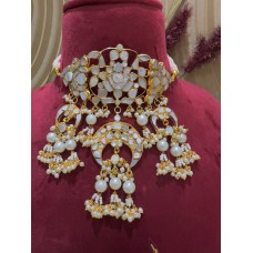 Mother of Pearl Choker with Earrings/MOP choker/Indian Jewelery