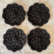 Handmade Crochet Coasters - Set of 4 