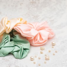 Cream Luxe Silk Scrunchie