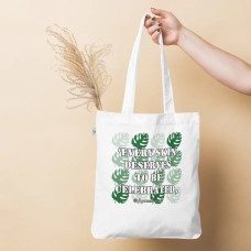 Organic fashion tote bag-Skincare Quote