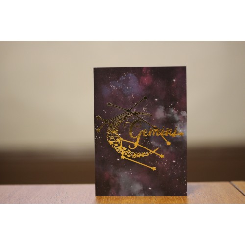 Gemini | Star Constellation | Zodiac Star Sign | Birthday card