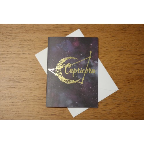 Capricorn | Star Constellation | Zodiac Star Sign | Birthday card