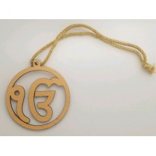 Punjabi Sikh Ek Onkar Khalsa Singh Kaur Wooden Pendant Car Mirror HANGER AAA6