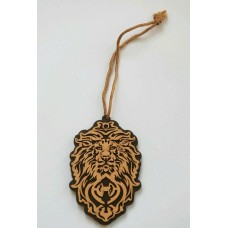 Punjabi Sikh Wooden Lion Khanda Stunning Pendant Evil Protection Car HANGER AAA1