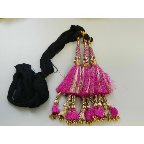 Indian Punjabi Pranda Mehndi Jagoo Charms Bridal Patiala Paranda Hair Braid A42