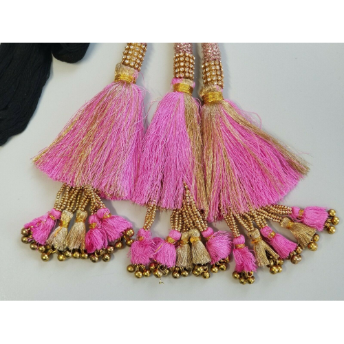 Indian Punjabi Pranda Mehndi Jagoo Charms Bridal Patiala Paranda Hair Braid A44