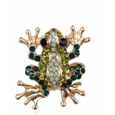 Vintage Look Gold Plated Stunning Frog Brooch Suit Coat Broach Collar Pin B20