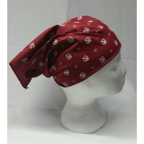 Sikh Punjabi Maroon Khalsa Khandas bandana Head Wrap Gear Rumal Handkerchief