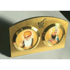 Guru Nanak Gobind Singh Ji Photos Ek Onkar Sikh Khalsa Acrylic Desktop Stand G6
