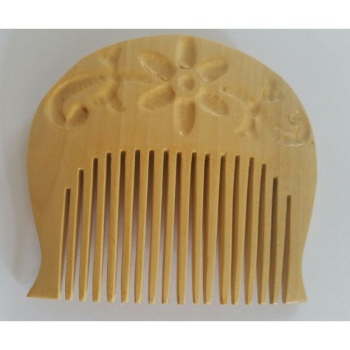 GURU GOBIND SINGH's Kanga style Kuba Curved Singh Sikh Kakar Wood Beard Comb P