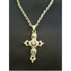 FATHER's DAY GIFT Beautiful STUNNING DIAMONTE Christian Cross Pendant with chain
