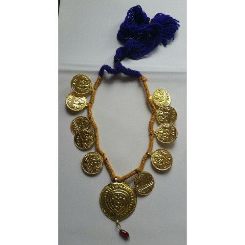 Punjabi Folk Cultural Bhangra Gidha Sat Kartar Taweets Purple thread necklace C3