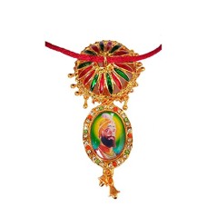 GALAXY KARMAA Multicolor Guru Gobind Singh ji Guru Nanak Devji Photo for Car Rear Mirror