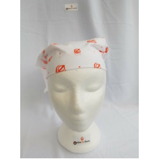 Sikh hindu orange khandas white bandana head wrap gear rumal handkerchief gift