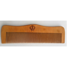 Sikh Kanga Khalsa Singh Wooden Comb Premium Quality Khanda Print Wooden Comb NN1