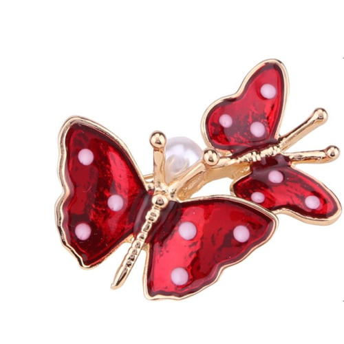 Vintage look gold plated stunning butterfly brooch suit coat broach pin jjj12