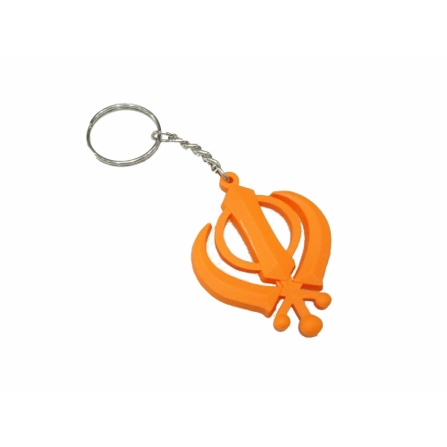 Sikh religious icon khanda key ring soft key ring punjabi khanda key chain