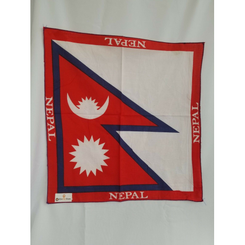 Sikh hindu nepal flag red white blue bandana head wrap gear rumal handkerchief