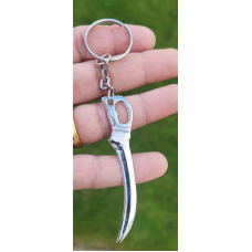 Steel hindu punjabi sikh singh kaur khalsa sword kirpan key chain key ring gg1a