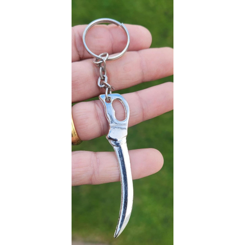 Steel hindu punjabi sikh singh kaur khalsa sword kirpan key chain key ring gg1a