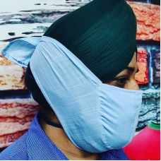 Sikh singh punjabi protection thatha thaatha face mask kavach for turban sardar