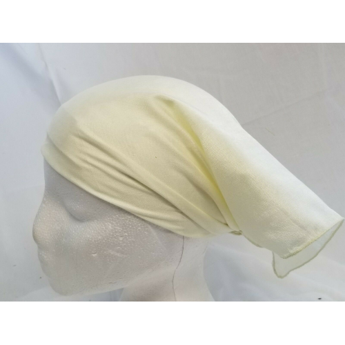 Sikh hindu kaur singh cream plain bandana head wrap gear wedding marriage rumal