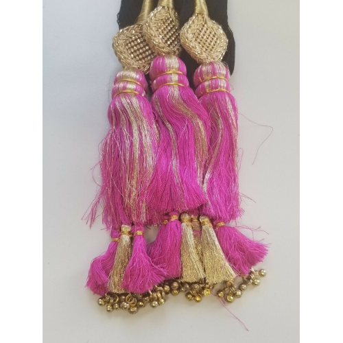 Indian punjabi pranda mehndi jagoo charms bridal patiala paranda hair braid a19