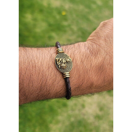 Lord ganesha bracelet kara hindu kada good luck evil eye protection bangle i14