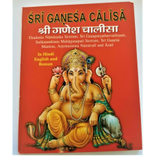 Sri ganesh chalisa evil eye protection shield good luck book hindi english a14