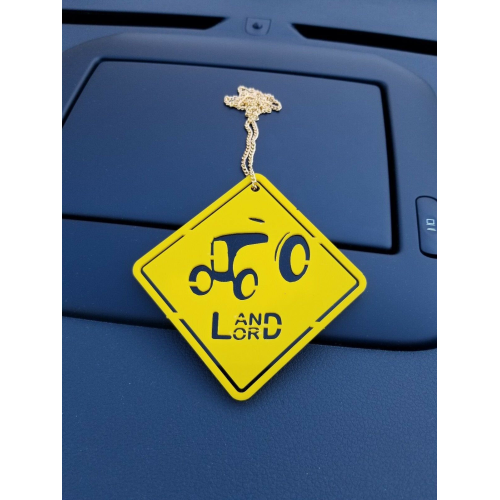 Singh kaur punjabi sikh landlord yellow pendant car rear mirror hanging chain a5