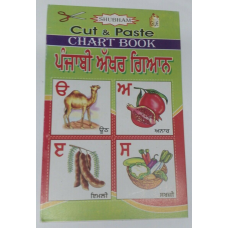 Children cut paste learn punjabi akhar gayan pictures project chart book kids ia