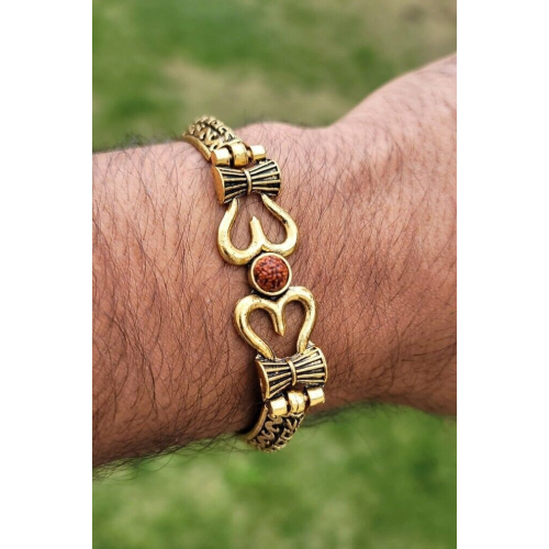 Mahakal shiv bracelet kara hindu good luck kada evil eye protection bangle cc17