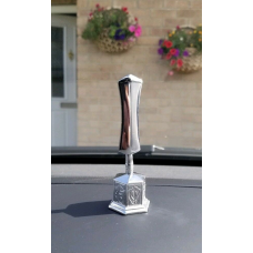 Sikh singh kaur car dashboard mantle piece 3d stainless steel large khanda stand