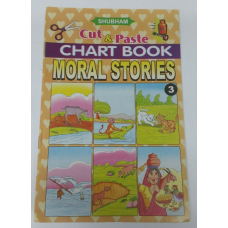 Children cut and paste moral stories pictures project chart book young kids