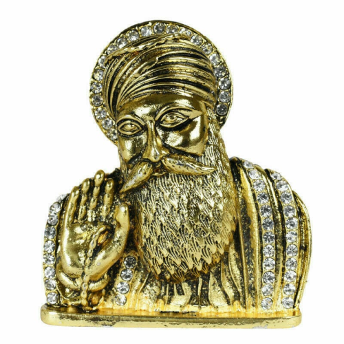 Sikh guru nanak dev photo idol car dashboard singh kaur blessing design gift pp