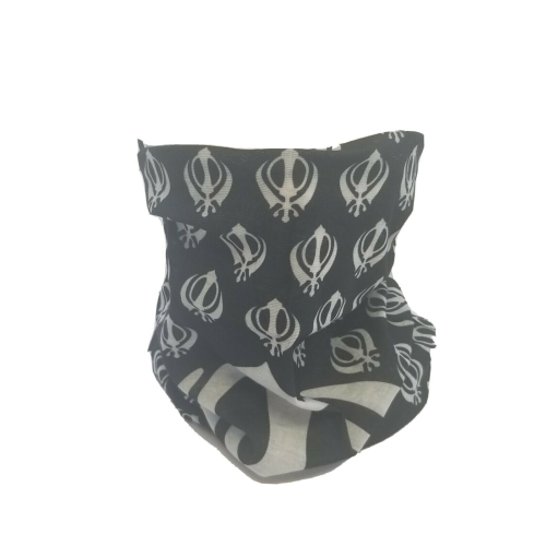 Sikh singh kaur punjabi khanda bandana fleece neck warmer protection face mask a