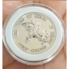 Silver plated sikh the king of kings guru gobind singh ji khalsa 1699 token coin