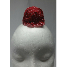 Sikh punjabi red dots kids baby jooda rumal juda head top knot elastic roomal