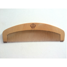 Sikh kanga khalsa singh wooden comb premium quality khanda print wooden comb 107