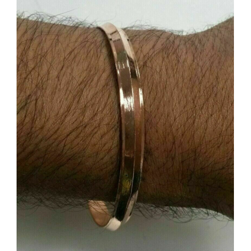 Stunning 100% pure copper punjabi hindu sikh singh khalsa 1 edge healing kara b1