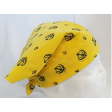 Sikh punjabi singh kaur yellow khalsa khandas bandana head wrap gear rumal za1